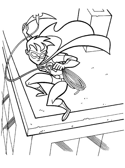 Plansa de colorat cu Batman 10 2